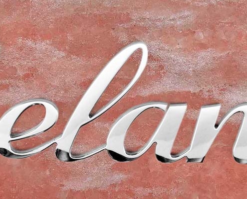 articolo-22-melania-scritta-in-acciaio-inox
