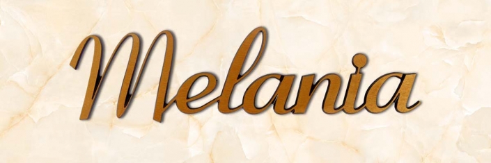 articolo-22-melania-scritta-in-bronzo